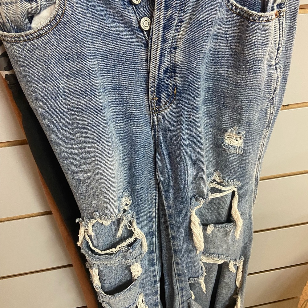 Distressed Blue Women's Jeans